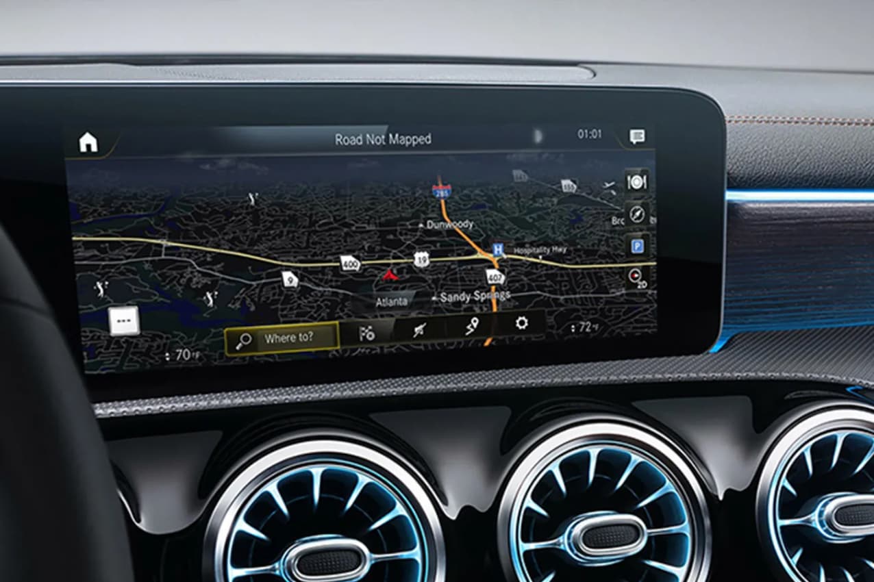 Live Traffic Information and Navigation Screen